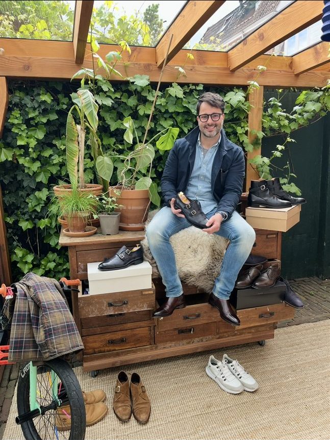 Timo van der Sluys, eigenaar van Schoenmakerij Zeist